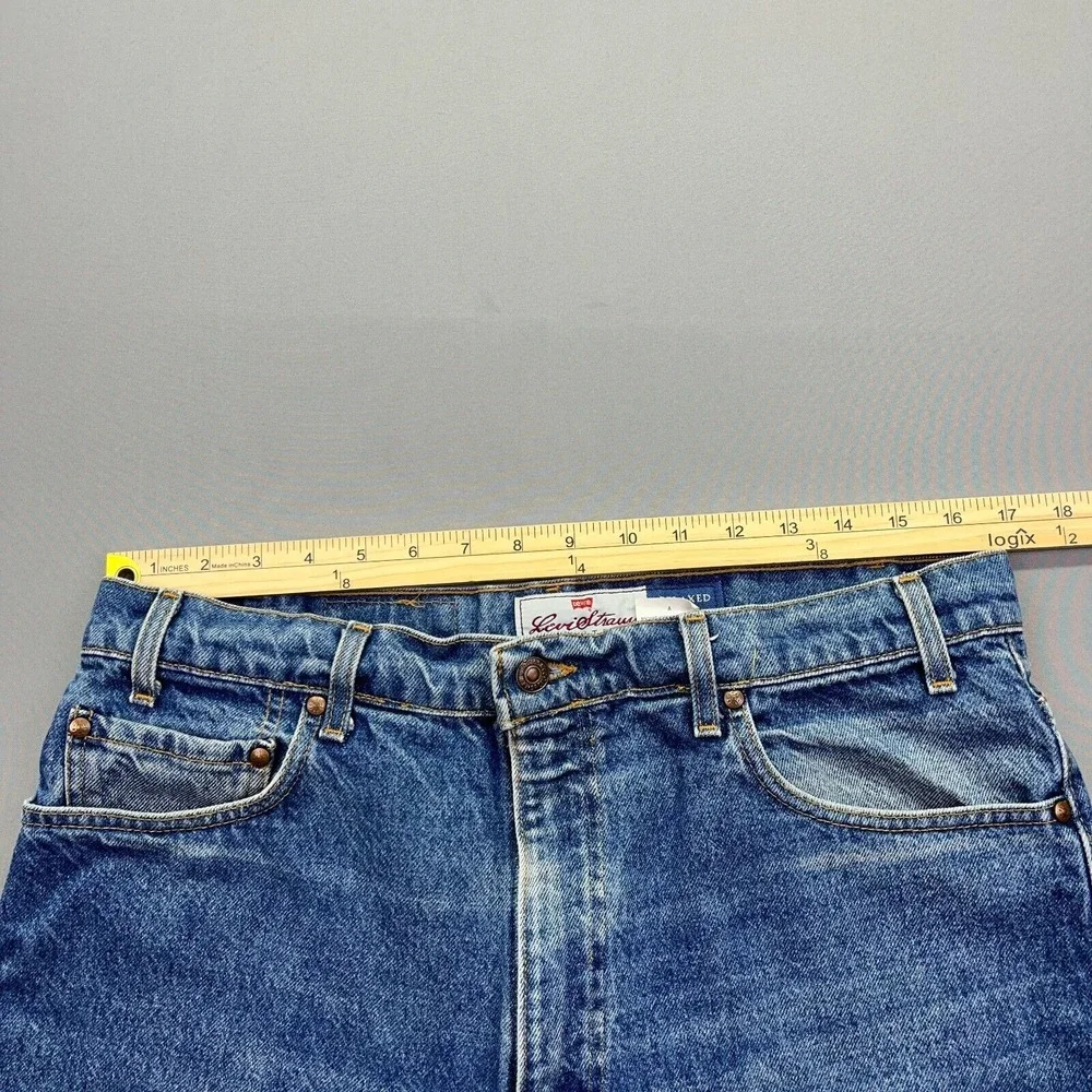 Levi Strauss 540 Brown Tab Vintage 90s Relaxed Fit Jeans Talon Zip Sz‎ 36 (35